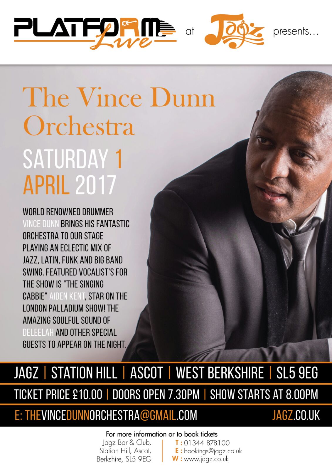 JAZZ, LATIN, FUNK & BIG BAND SWING AT ASCOT